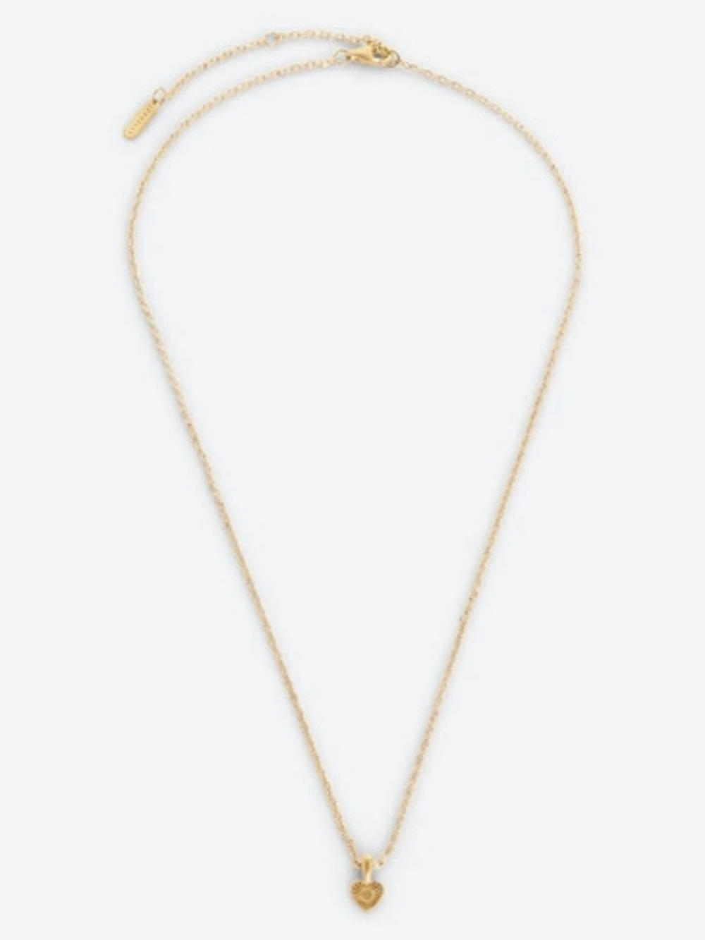 Jax Kelly Gold Heart Pendant Link Chain Necklace Gold